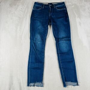 Pilcro and the Letterpress Jeans Womens 28 Dark Wash Blue Denim Mid‎ Rise Skinny